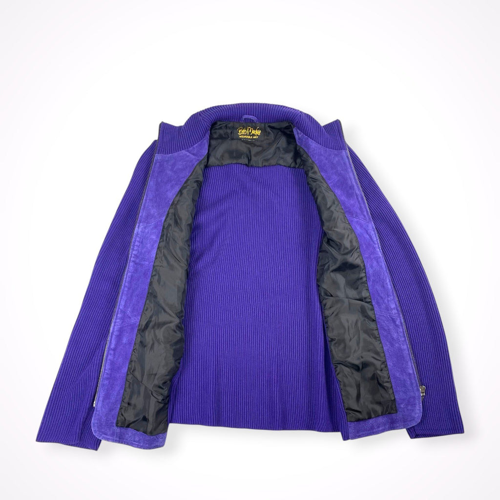 VINTAGE / 〈Bob Mackie〉スウェード×ニットジャケット