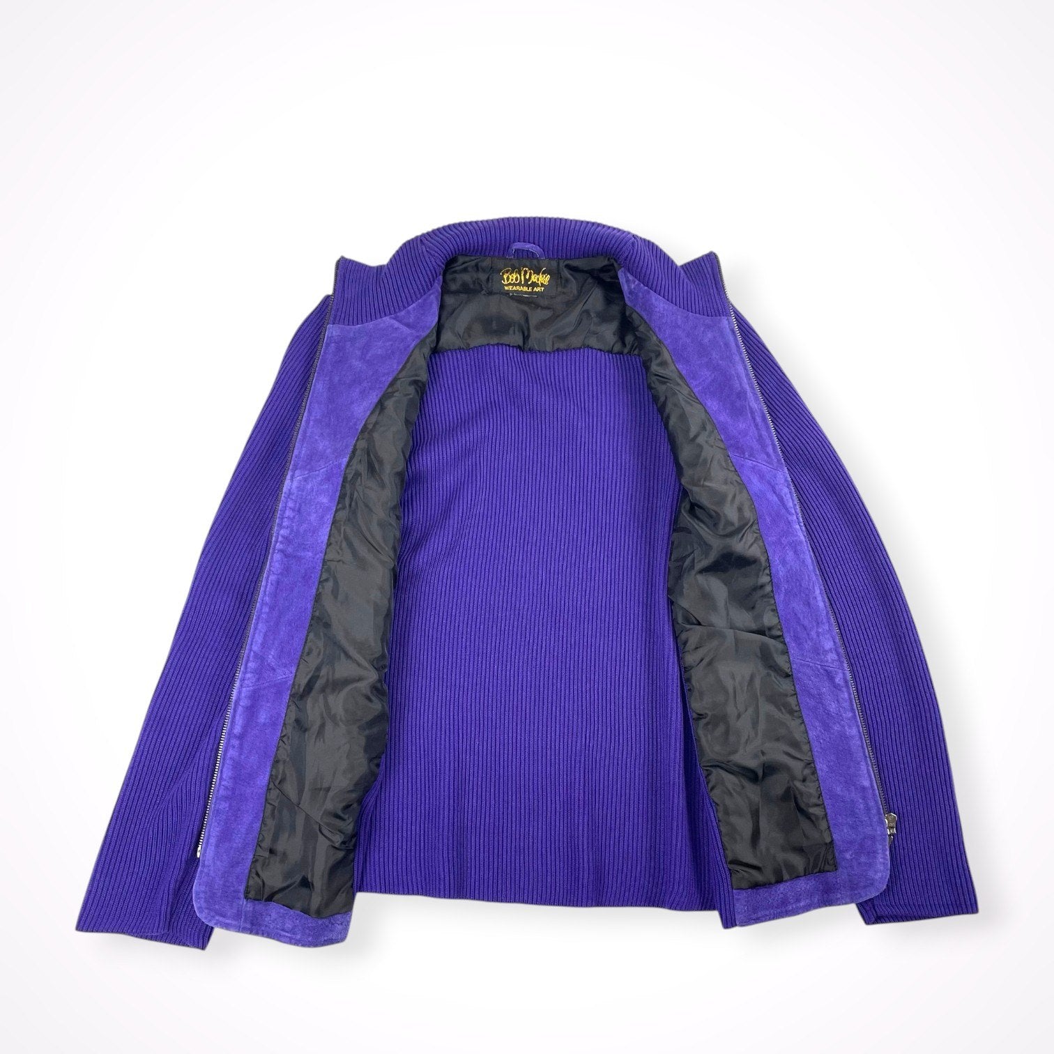 VINTAGE / 〈Bob Mackie〉スウェード×ニットジャケット