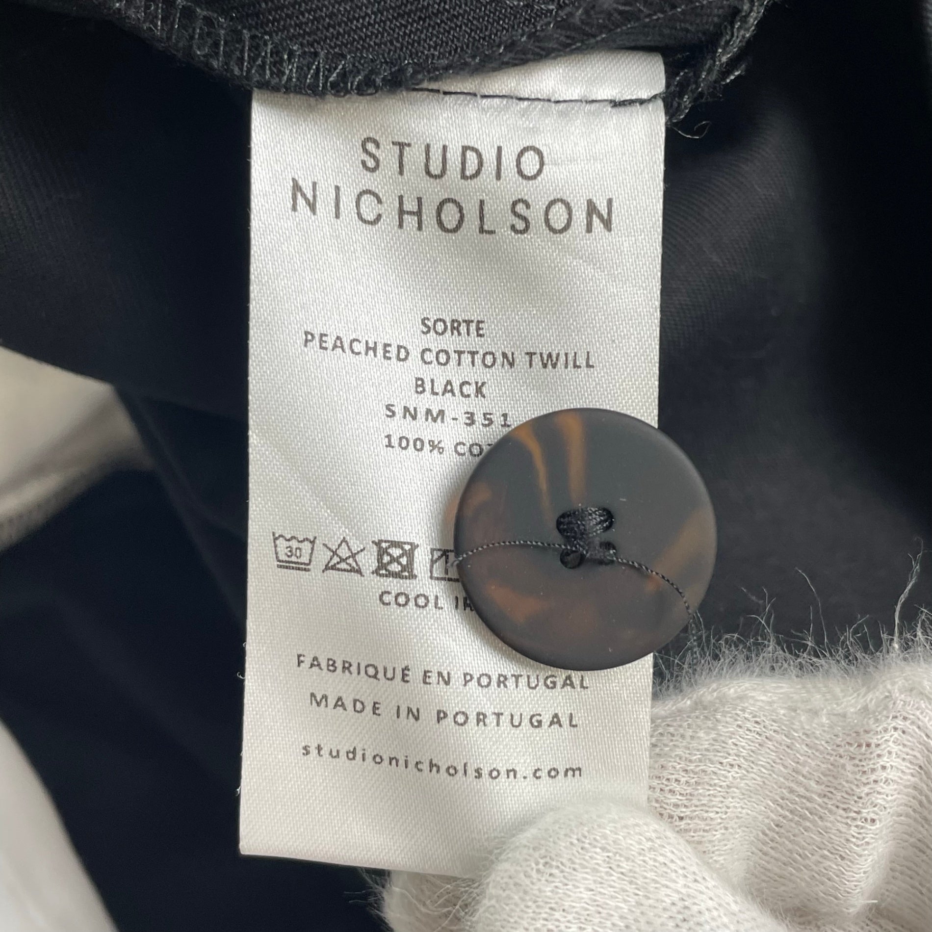 STUDIO NICHOLSON スタジオ ニコルソン / SORTE PEACHED COTTON TWILL VOLUME PLEAT PANTS ワイドパンツ 参考定価：43,000+tax SIZE:S