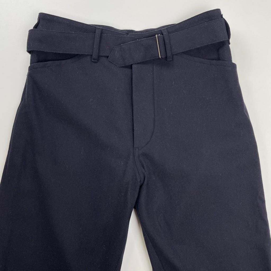COMOLI コモリ / フェルトンベルテッドパンツ ネイビー 参考定価：36,000+tax SIZE:1