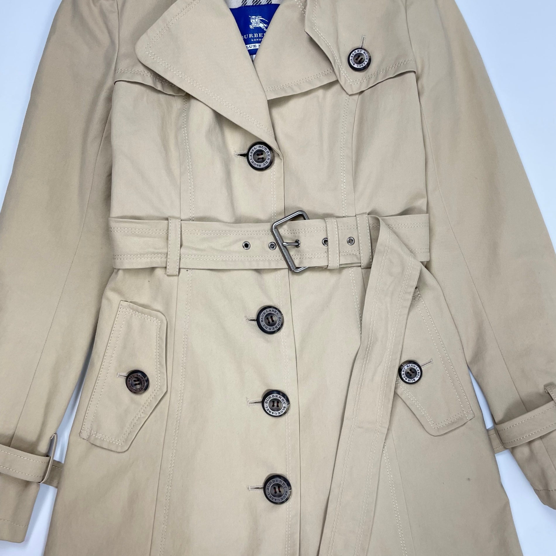 BURBERRY BLUE LABEL / ライナー付きトレンチコート 参考定価：80,000