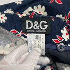 D＆G DOLCE&GABBANA / コットンリネンスラックス イタリア製 SIZE：32