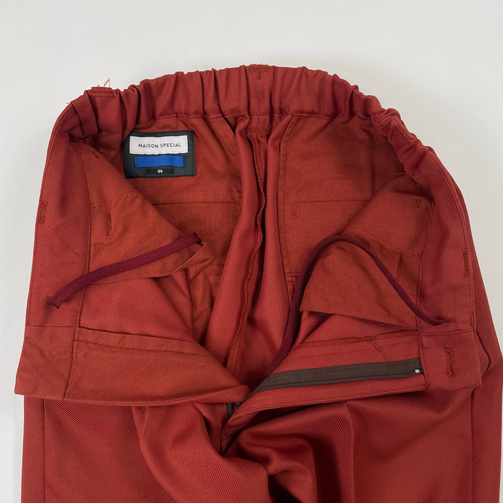 MAISON SPECIAL / マルチファブリック1タックスタプレストレートパンツ 参考定価：14,000+taxSIZE:44