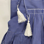 Souvenir スーベニア / 切替ミックスシャツスカート MADE IN ITALY 参考定価：22,000程度 SIZE:FREE