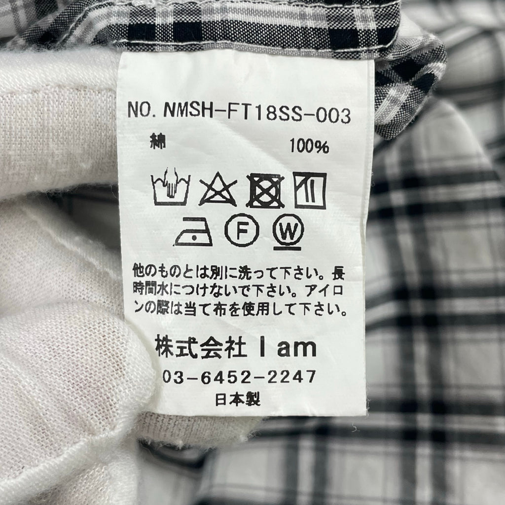 Name. / オーバーサイズノーカラーチェックシャツ 参考定価：30,000程度 SIZE:1