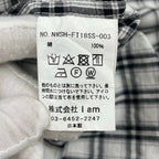 Name. / オーバーサイズノーカラーチェックシャツ 参考定価：30,000程度 SIZE:1