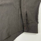 EMPORIO ARMANI / 00's リネンMIXハーフジップシャツ SIZE:44