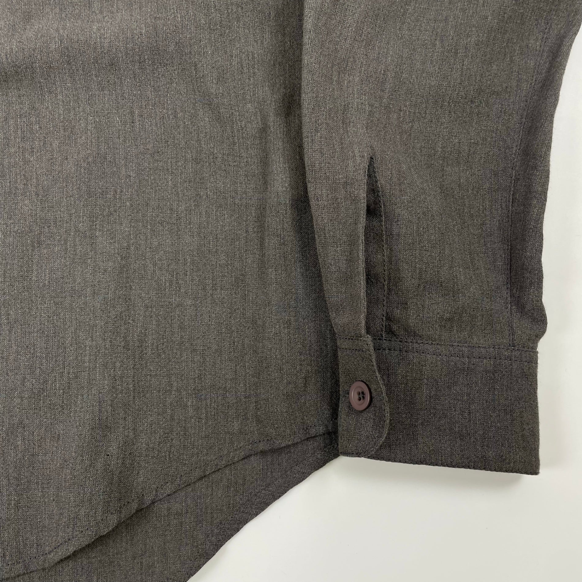 EMPORIO ARMANI / 00's リネンMIXハーフジップシャツ SIZE:44