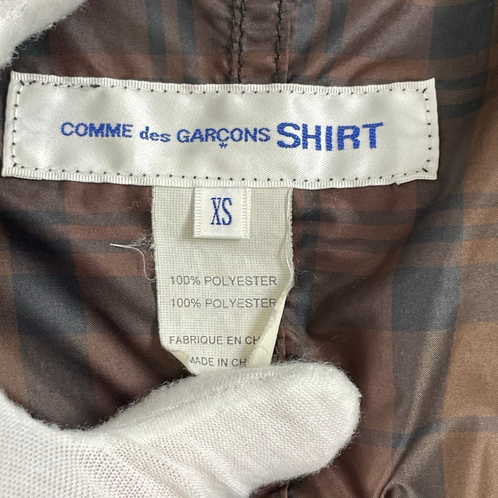 COMME des GARCONS SHIRT / 10AW マルチチェックジップパーカー