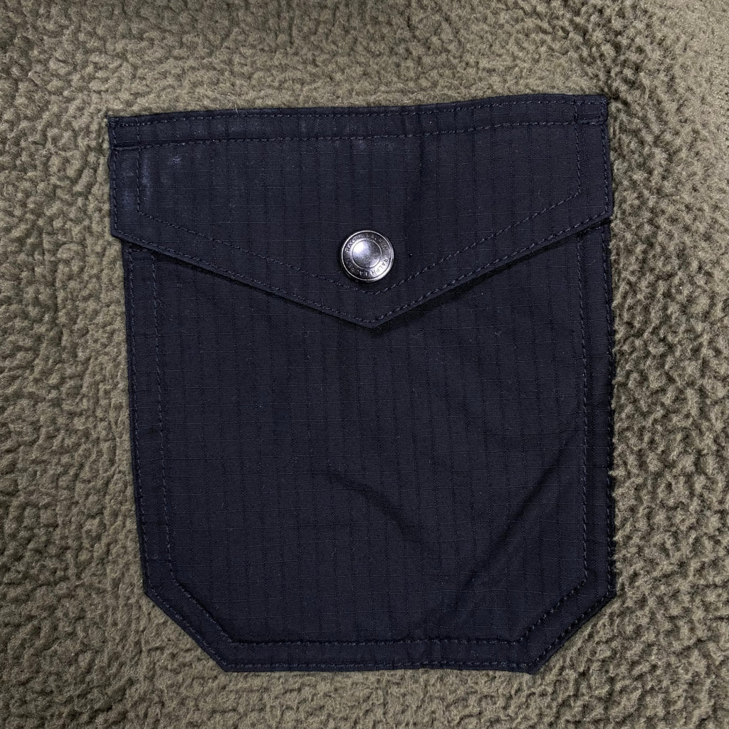 Polo by Ralph Lauren ポロ バイ ラルフローレン / 切替フリースボアジャケット プルオーバー ハーフジップ 参考定価：37,000+tax SIZE:S