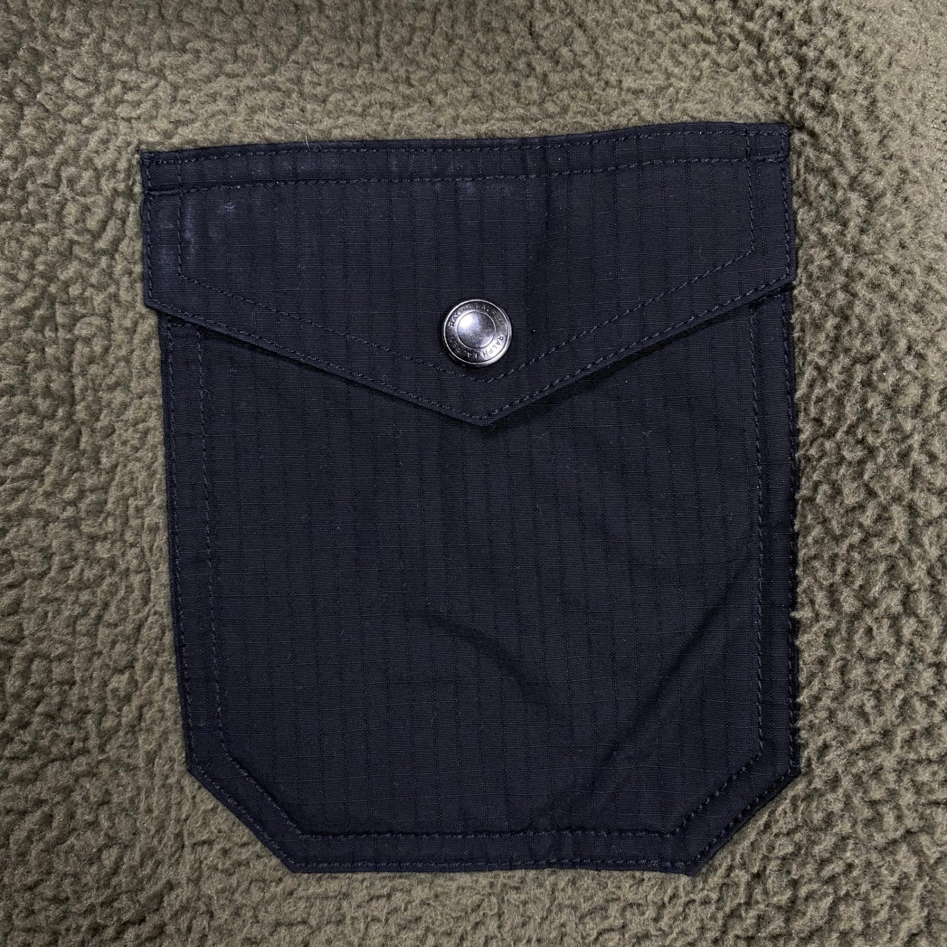 Polo by Ralph Lauren ポロ バイ ラルフローレン / 切替フリースボアジャケット プルオーバー ハーフジップ 参考定価：37,000+tax SIZE:S