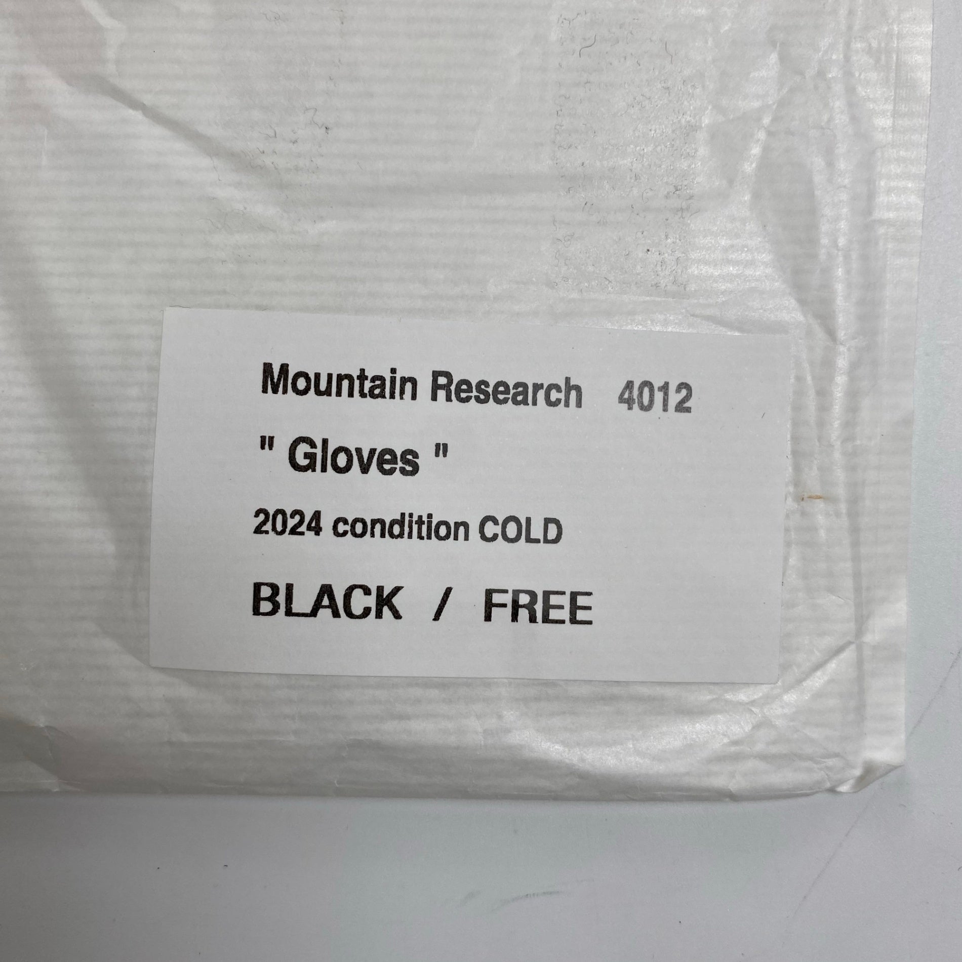 MOUNTAIN RESEARCH マウンテンリサーチ / Gloves 手袋 参考定価：7,000+tax