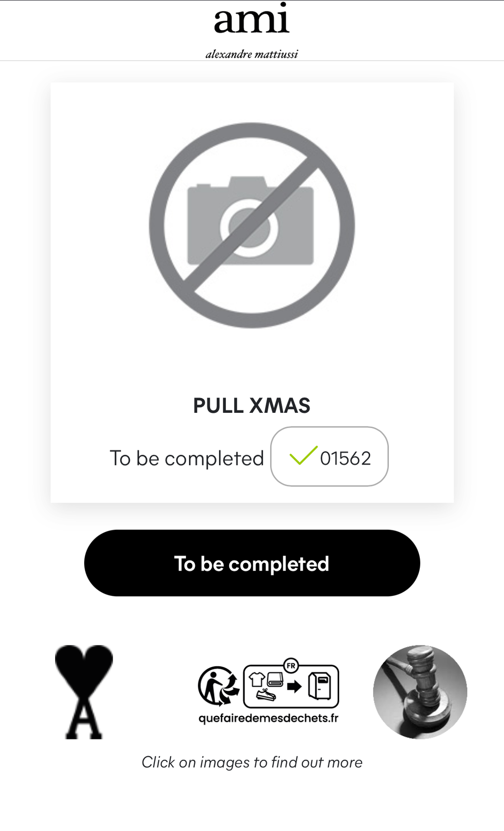 ami PARIS アミ パリス / PULL XMAS ADCセーター ロゴニット ホリデーコレクション 参考定価：83,000+tax SIZE:XS