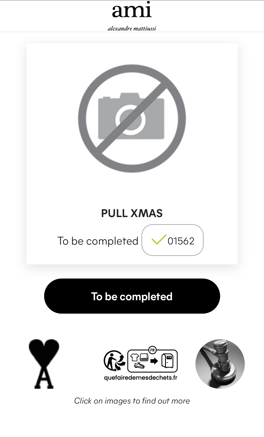 ami PARIS アミ パリス / PULL XMAS ADCセーター ロゴニット ホリデーコレクション 参考定価：83,000+tax SIZE:XS