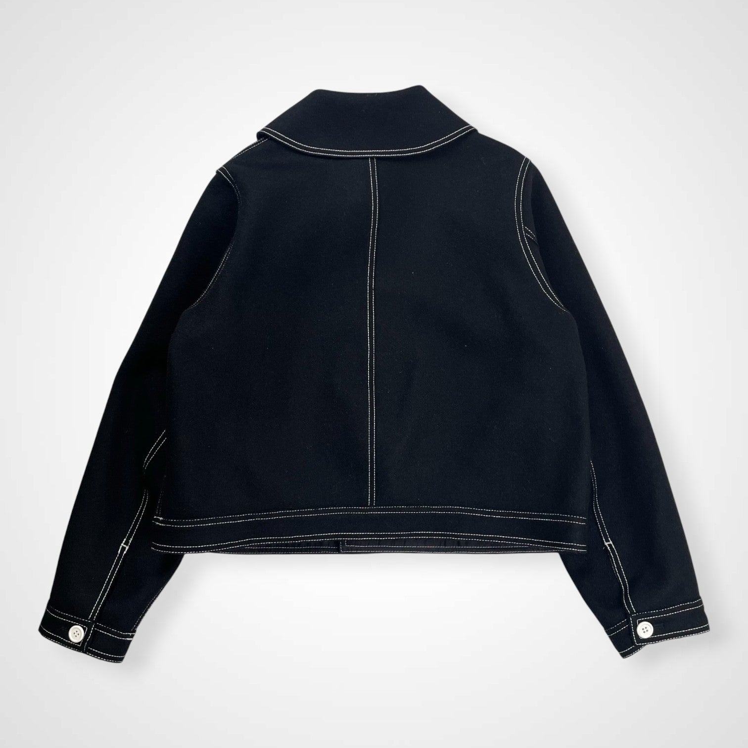 I am I in fact アイアムアイ インファクト / MELTON stitch ブルゾン  参考定価：23,000+tax SIZE:FREE