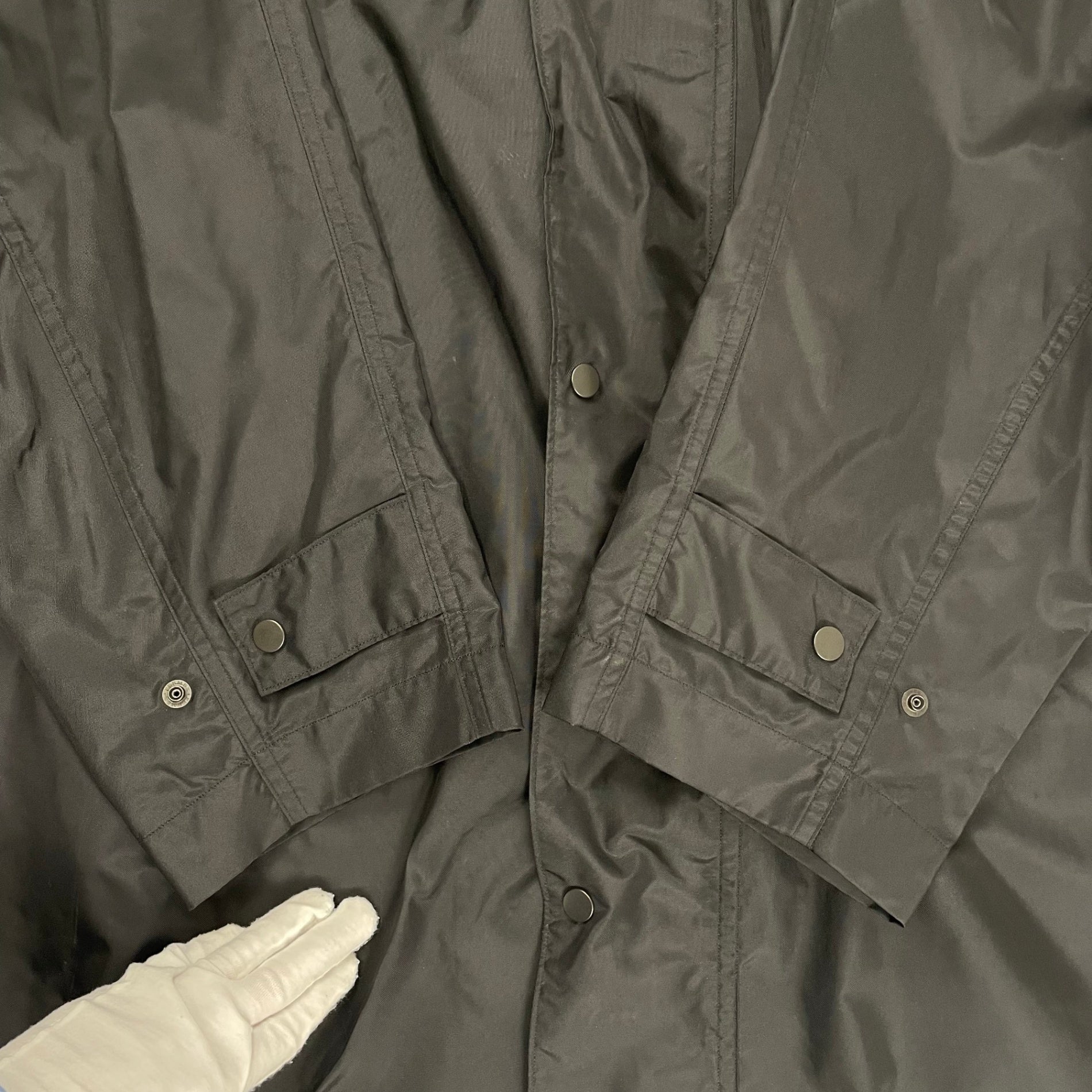 YLEVE / CYCLE NYLON WATER REPELLENT CLOTH COAT コーデュロイ襟ナイロンコート SIZE:5