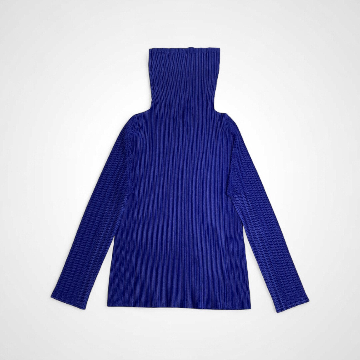 PLEATS PLEASE ISSEY MIYAKE プリーツプリーズ イッセイミヤケ / プリーツ タートルネックカットソー ブルー SIZE:3