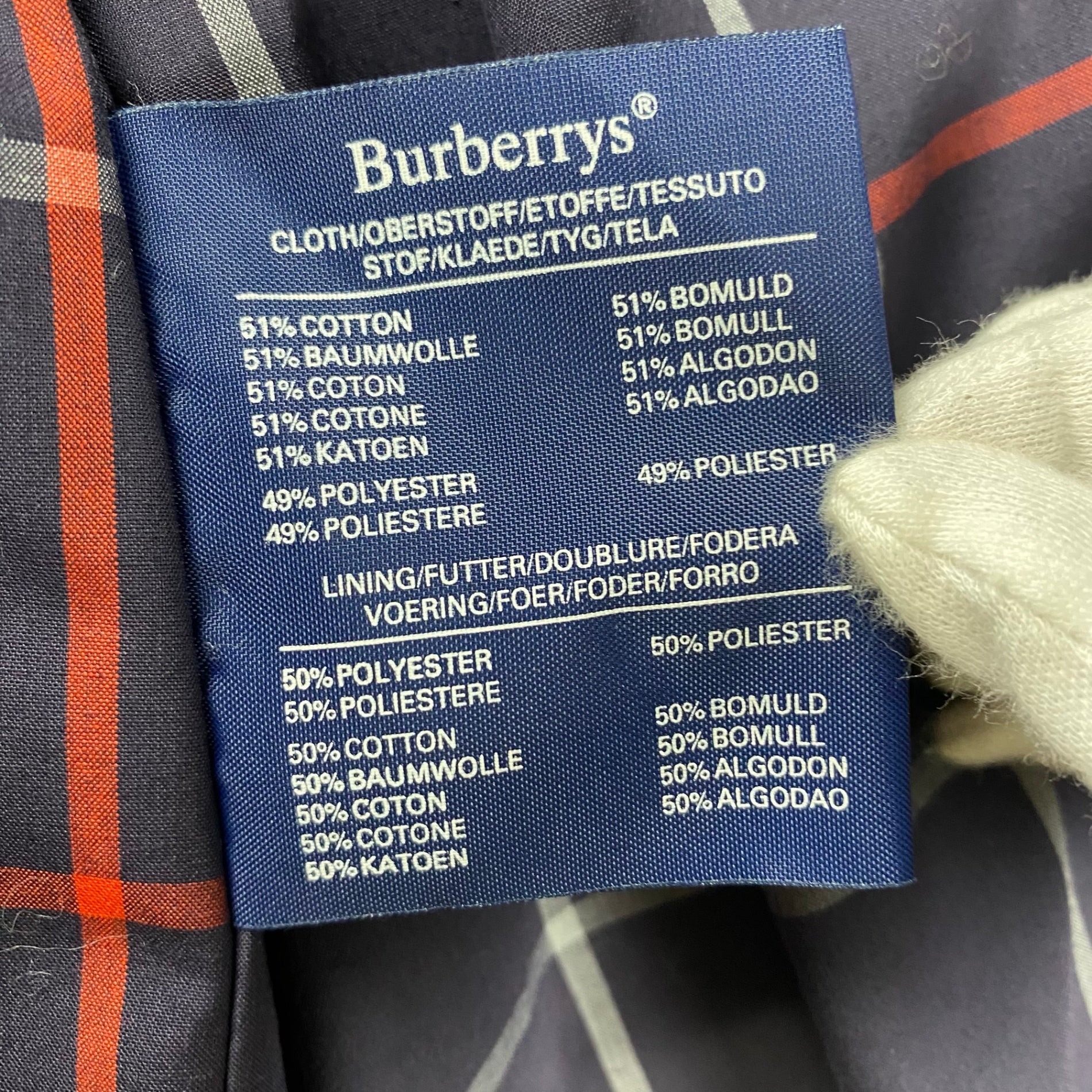 Burberry's バーバリーズ / 90s ヴィンテージ トレンチコート 裏地チェック SIZE：M程度