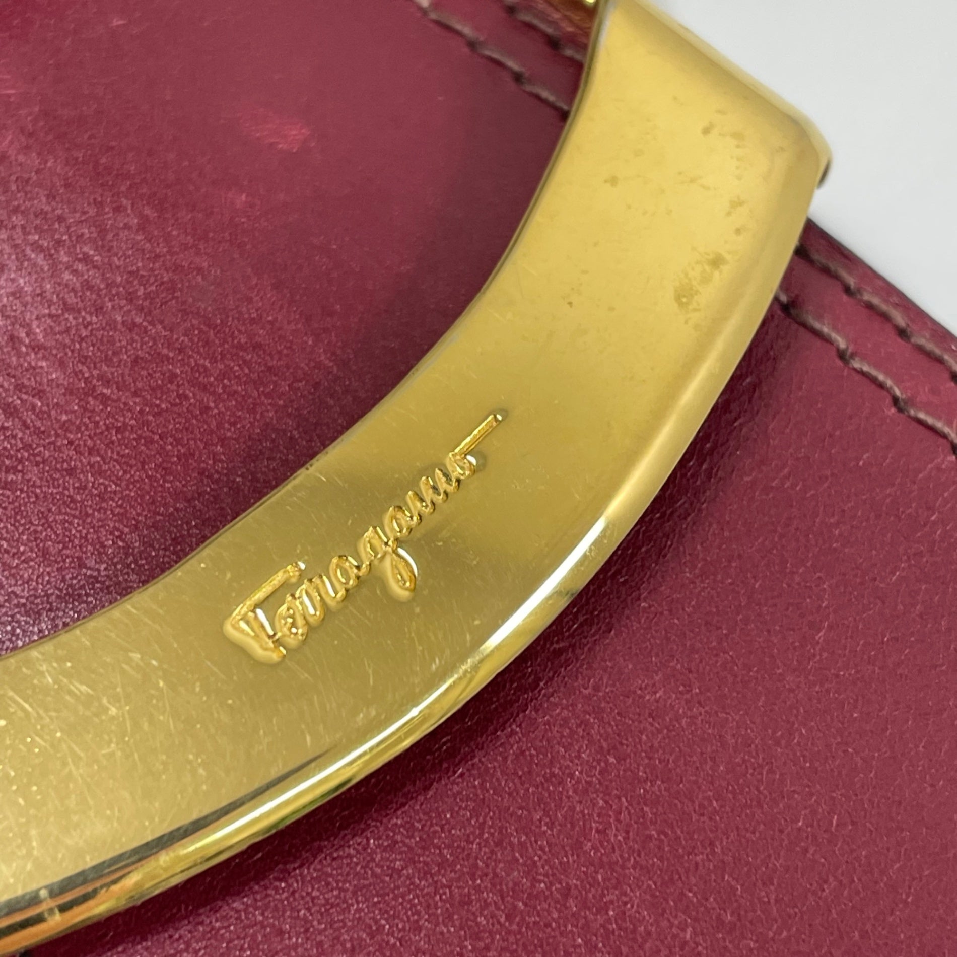Salvatore Ferragamo / ヴィンテージワイドベルト SIZE:75.5-80.5cm