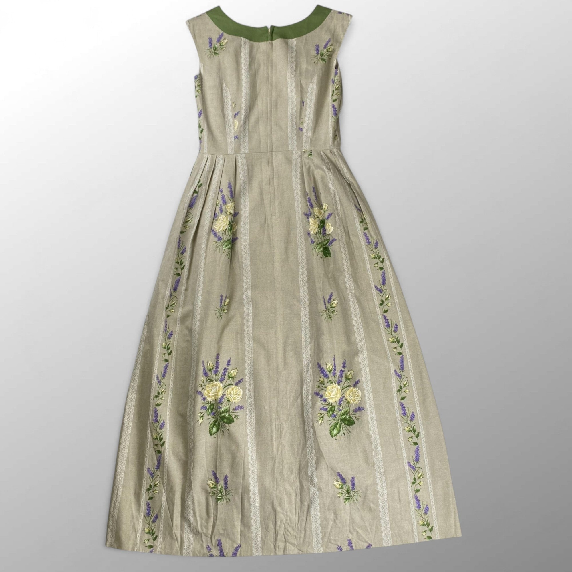 古着 ヴィンテージ アンティーク / ヴィンテージブーケプリント ワンピース SIZE:M程度