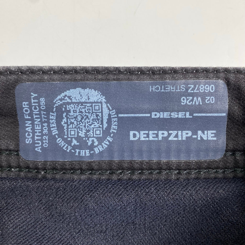 DIESEL ディーゼル / DEEPZIP-NE ジョグジーンズ ブラック 参考定価：45,000程度 SIZE:26