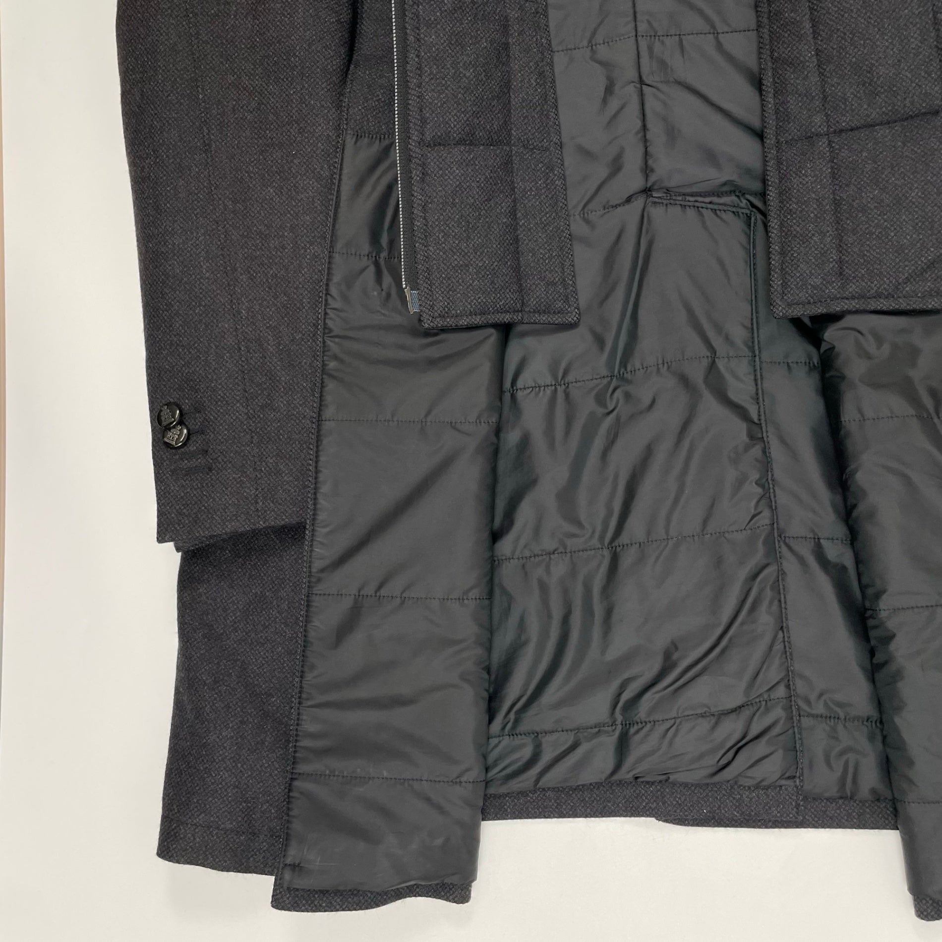 CORNELIANI コルネリアーニ / PURE VIRGIN WOOL ID COAT レイヤードタイプ 参考定価：300,000程度 SIZE：48