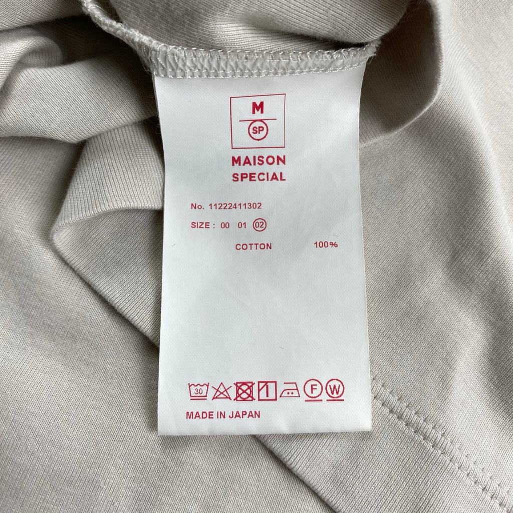 MAISON SPECIAL メゾンスペシャル / LOTUSウルトラファインフライスプライムオーバータートルネックロングカットソー 参考定価：10,000+tax SIZE:02(L程度)