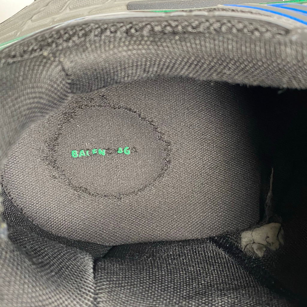 【鑑定済み】 BALENCIAGA バレンシアガ / 10XL ローカットスニーカー 希少カラー ブラック グリーン ダメージ加工 784344 SIZE：27.5