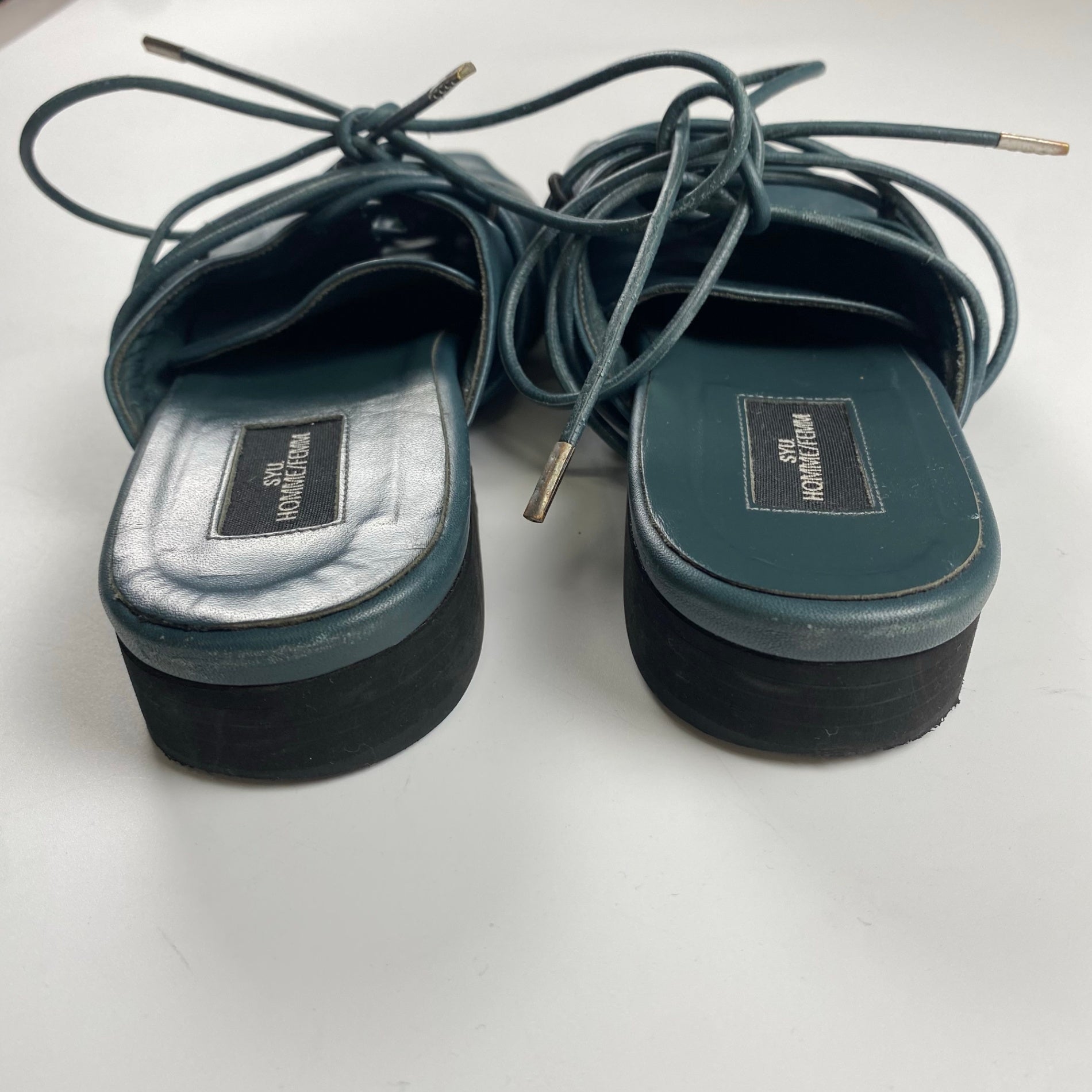 SYU.HOMME/FEMM シュウ オムフェム / Sneak mule レザー ミュール サンダル 参考定価：60,000程度 SIZE:26-26.5程度