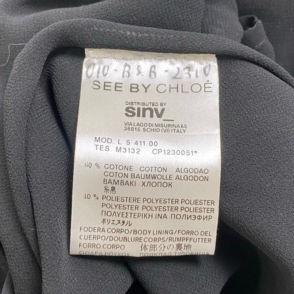 SEE BY CHLOE シーバイクロエ / ホルターネックワンピース ブラック イタリア製