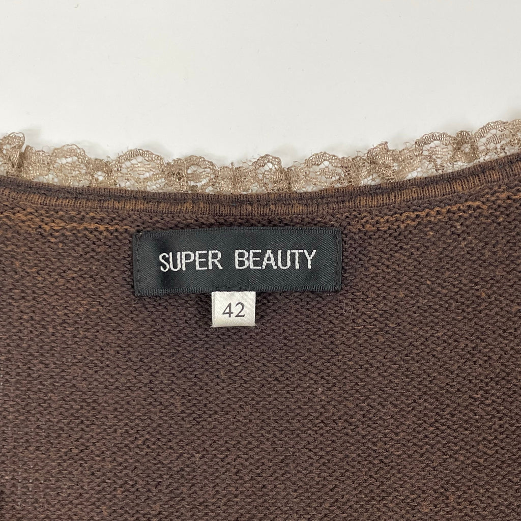 SUPER BEAUTY / オリエンタルデザインニット SIZE：42