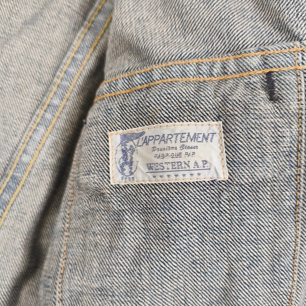 STAMMBAUM × L'APPARTEMENT / 別注 ヴィンテージ加工デニムジャケット SIZE:M
