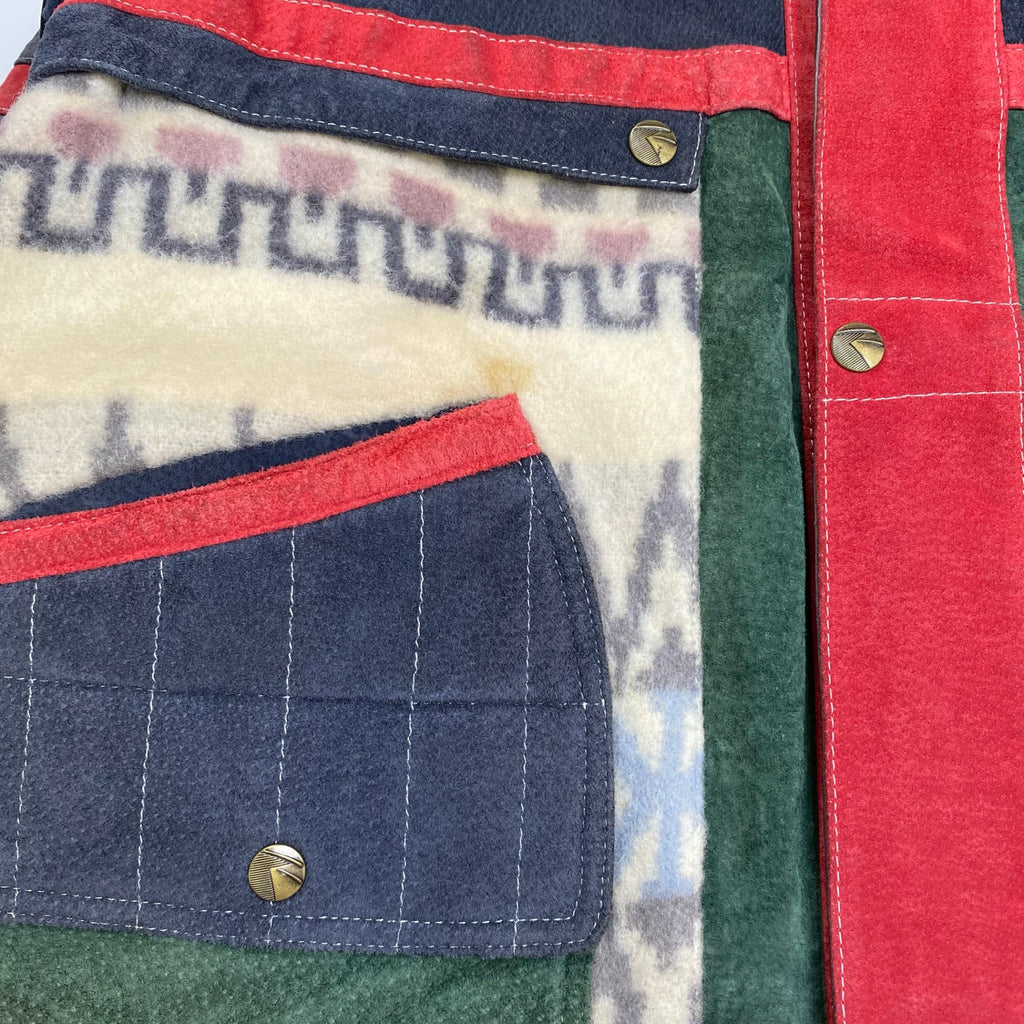 VINTAGE ヴィンテージ / ヴィンテージ フリース×レザー ジャケット SIZE：M