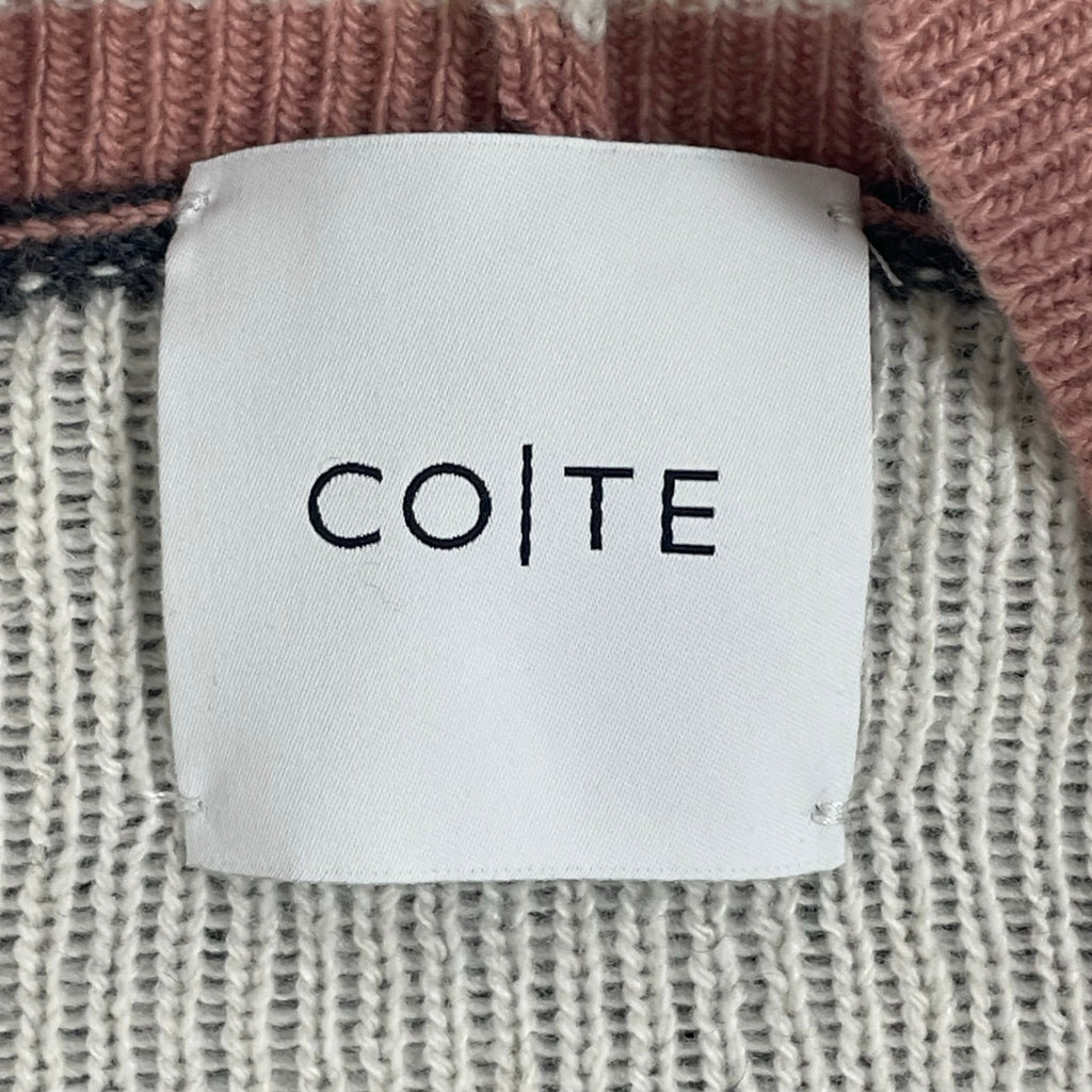 CO|TE / カシミヤMIXレタードカーディガン 参考定価：60,000程度 SIZE：40