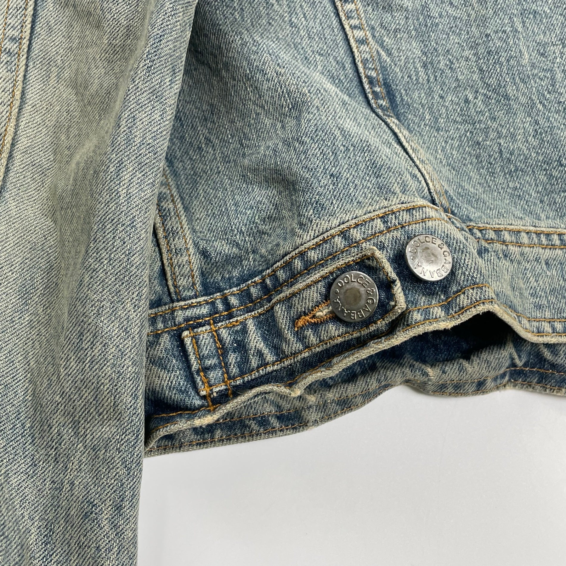 DOLCE＆GABBANA ドルチェ＆ガッバーナ / 02AWクラッシュデニムジャケット インディゴ  SIZE:46