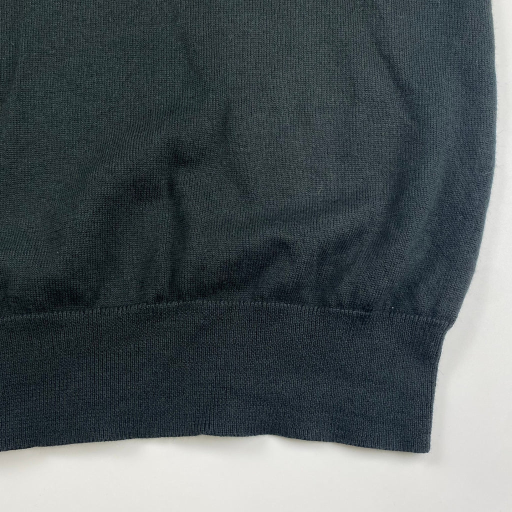 FRED PERRY フレッドペリー / ワンポイント 刺繍ロゴ ニット SIZE：M