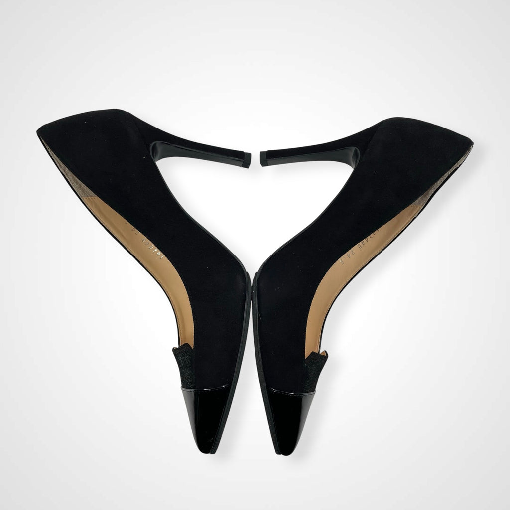 SEVEN TWELVE THIRTY / コンビパンプス ブラック 参考定価：28,000程度 SIZE：24.5cm