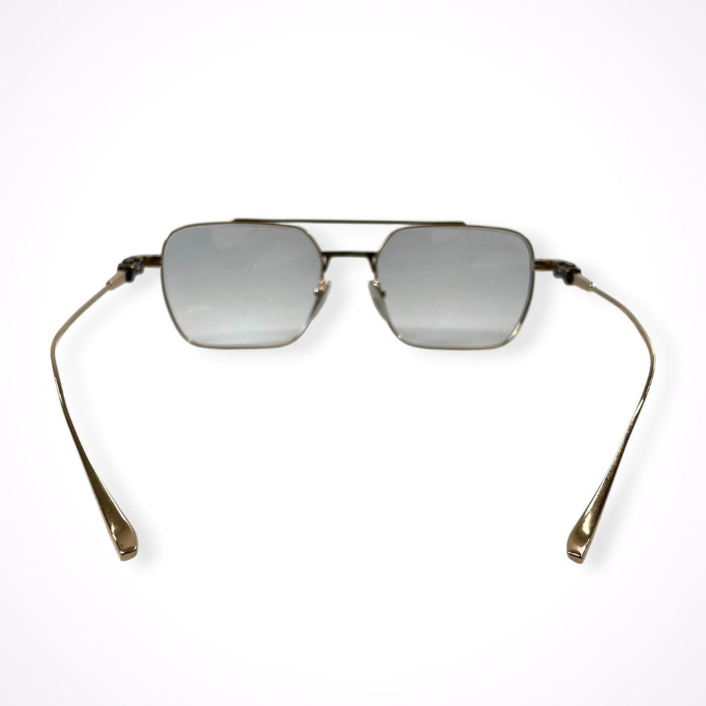 CHROME HEARTS / MAGNUMⅡ ケース付 度なしカラーレンズ ゴールドフレーム SIZE:57□20-135