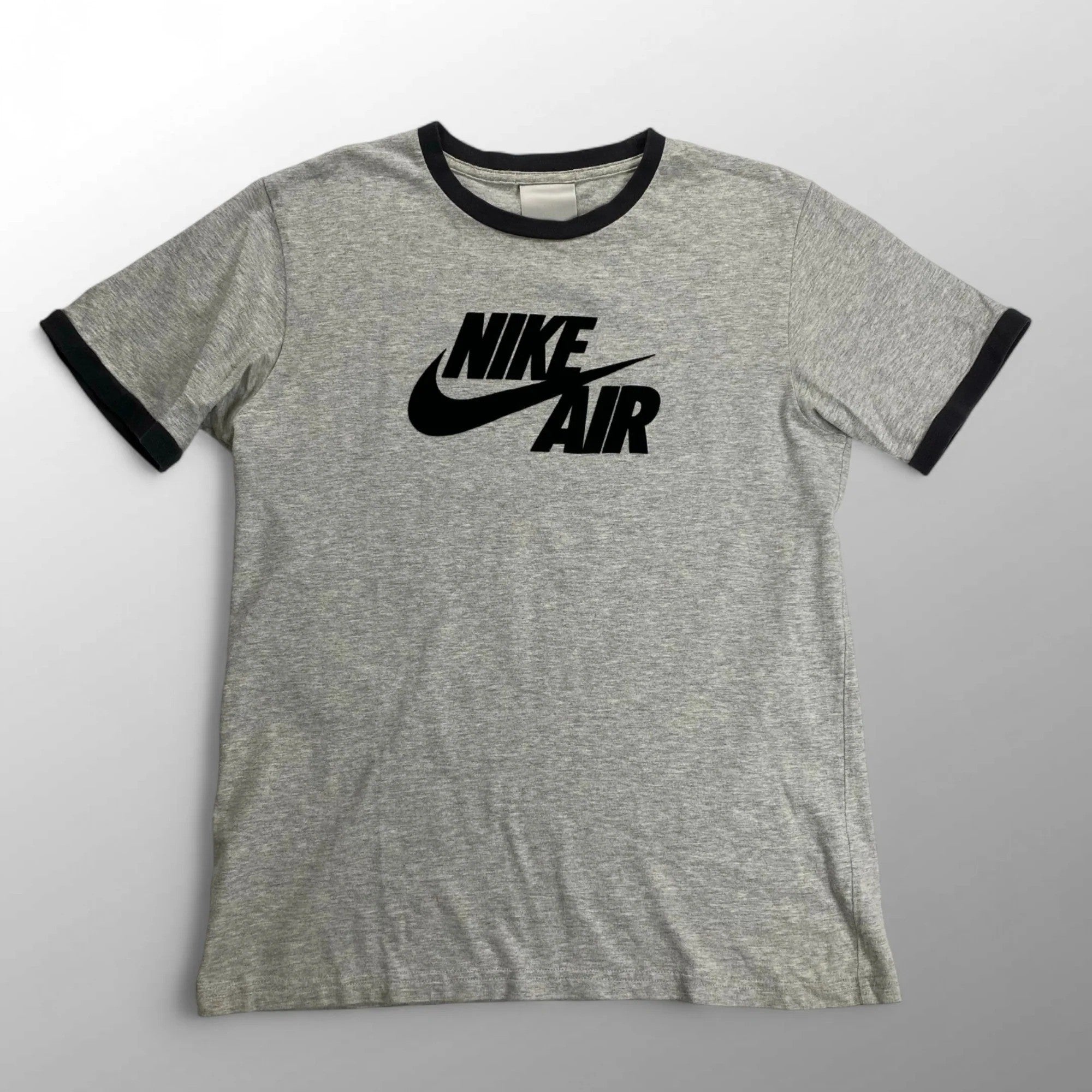 00s NIKE ナイキ / フロッキープリント リンガー ロゴTシャツ ユニセックス SIZE：L
