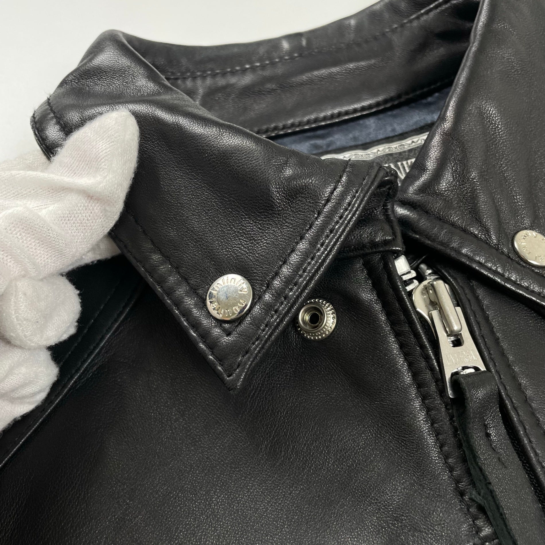 NEUTRAL INFINITY ニュートラルインフィニティ JACKROSE ジャックローズ / レザートラッカージャケット ブラック 参考定価：40,000程度 SIZE:M