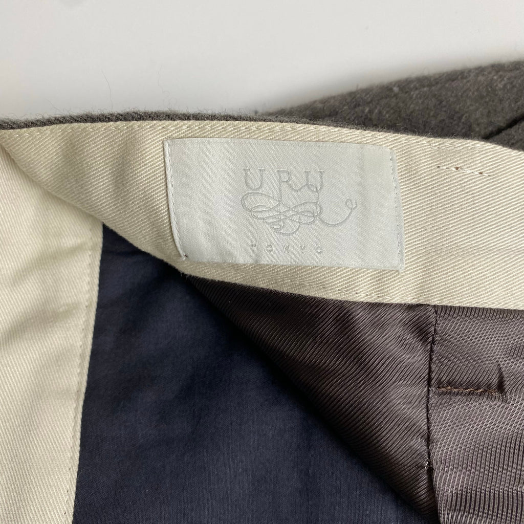 URU ウル / ウールリネンスラックス ハイドストライプ 16FUP09 参考定価：28,000+tax