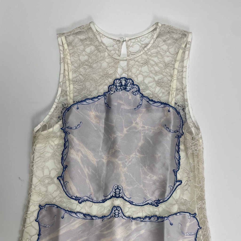 DISAYA ディサヤ / レース＆マーブルワンピース 参考定価：55,000程度 SIZE:US4