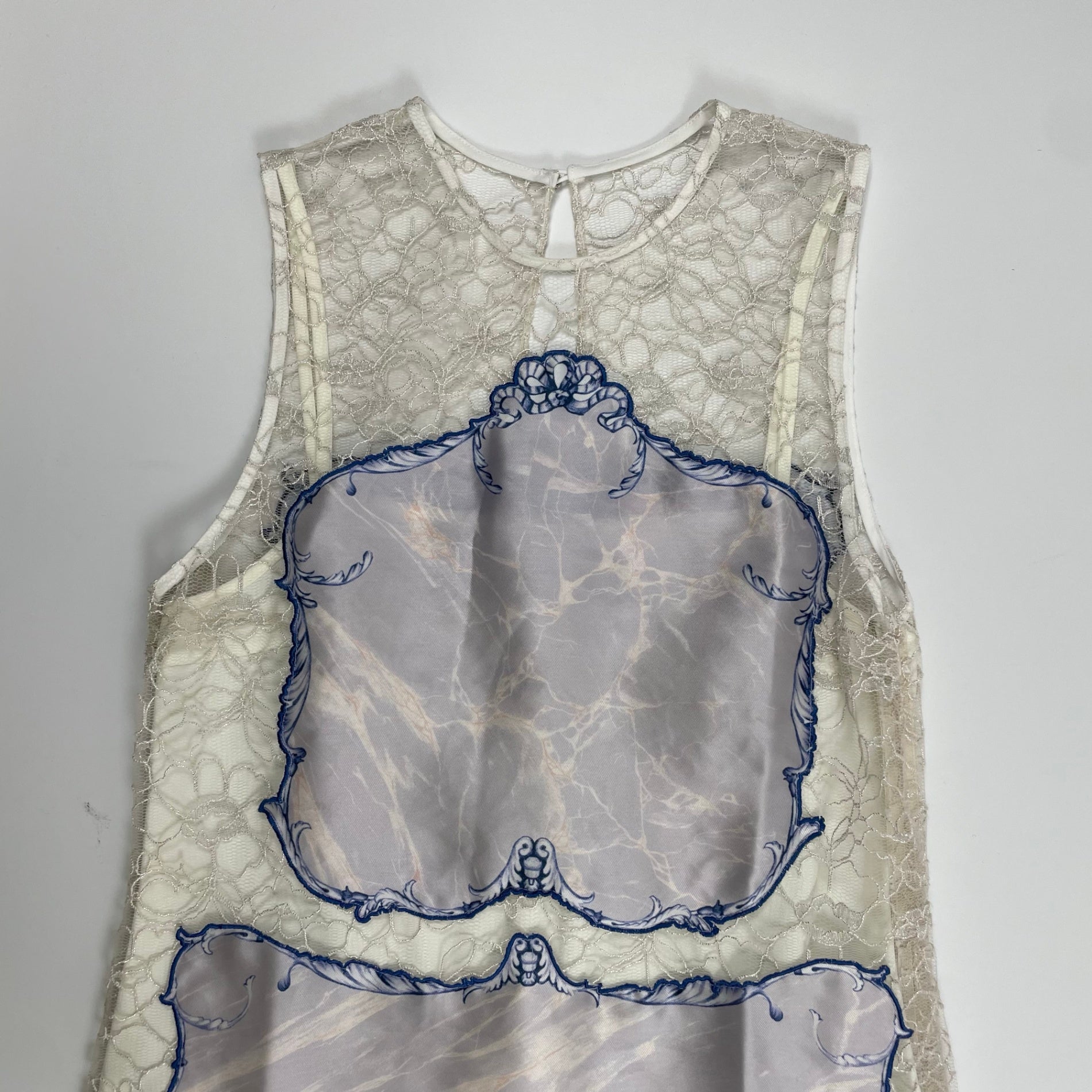 DISAYA ディサヤ / レース＆マーブルワンピース 参考定価：55,000程度 SIZE:US4