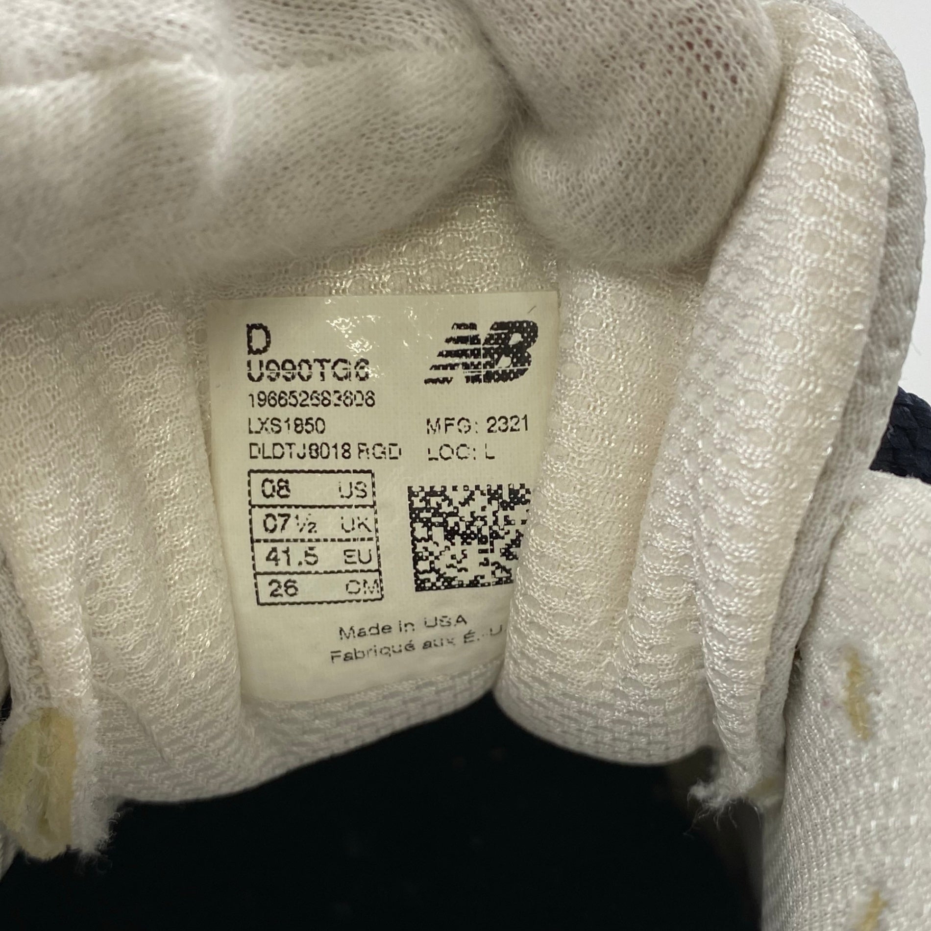 【美品】 new balance ニューバランス / 990V6 U990TG6 SIZE：US8（26cm）