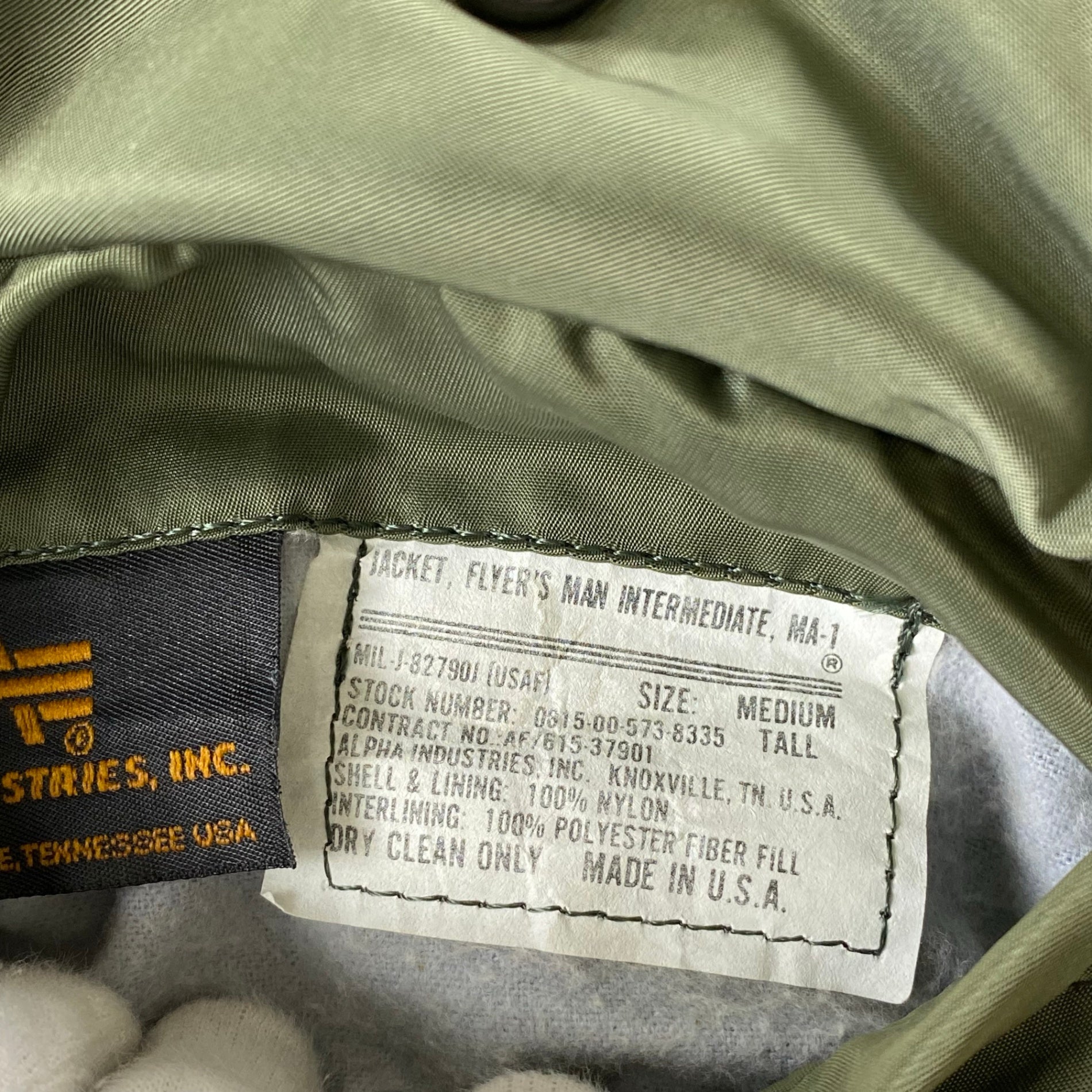 藤原ヒロシ MAJOR FORCE メジャーフォース / 10th Anniversary MA-1 ジャケット SIZE:medium-tall