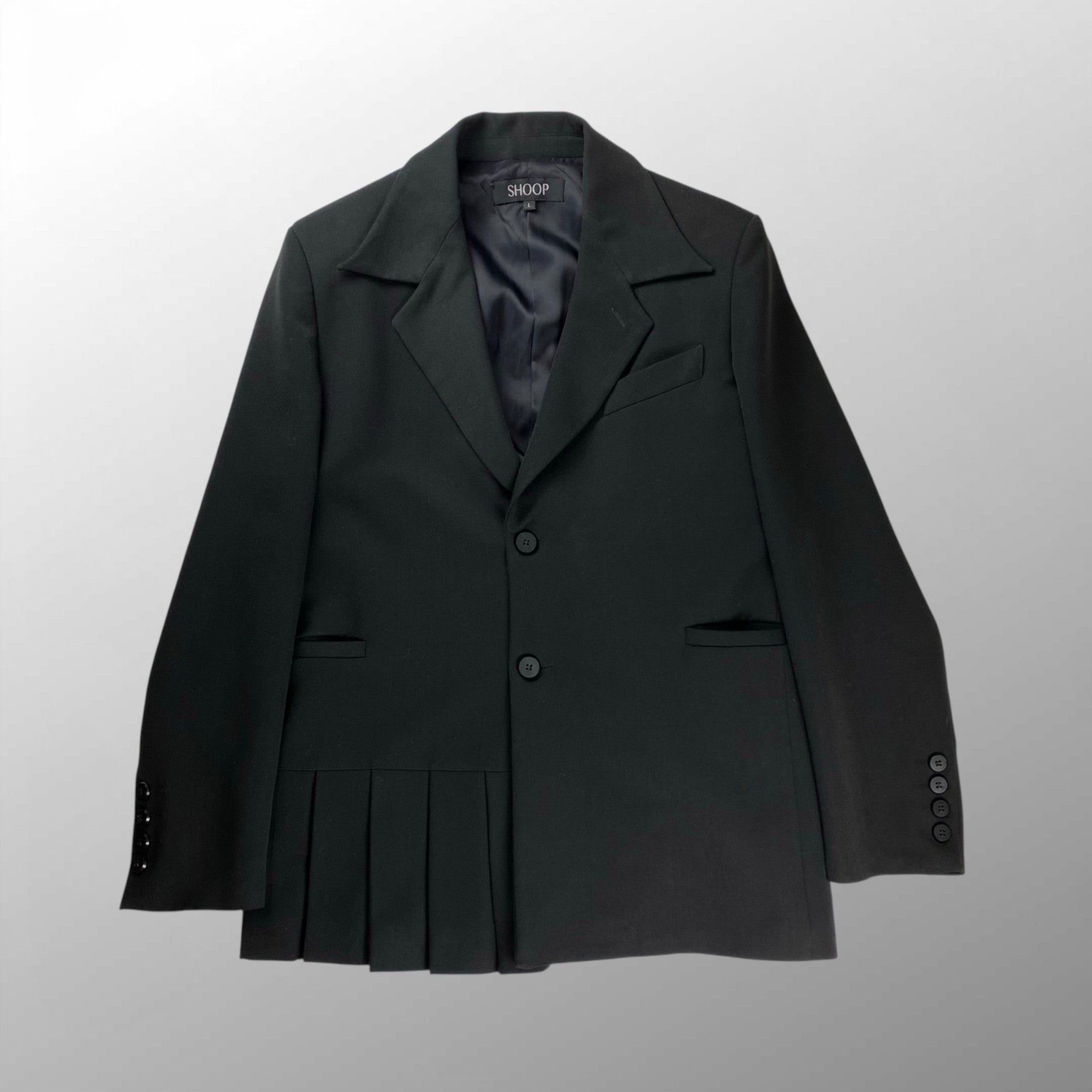 【セットアップ対応可】 SHOOP シュープ / MID PLEATED BLAZER ジャケット 参考定価：80,000程度 SIZE:L