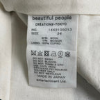 beautiful people ビューティフル ピープル / tropical wool mohair three tuck widepants 参考定価：41,000+tax SIZE：34