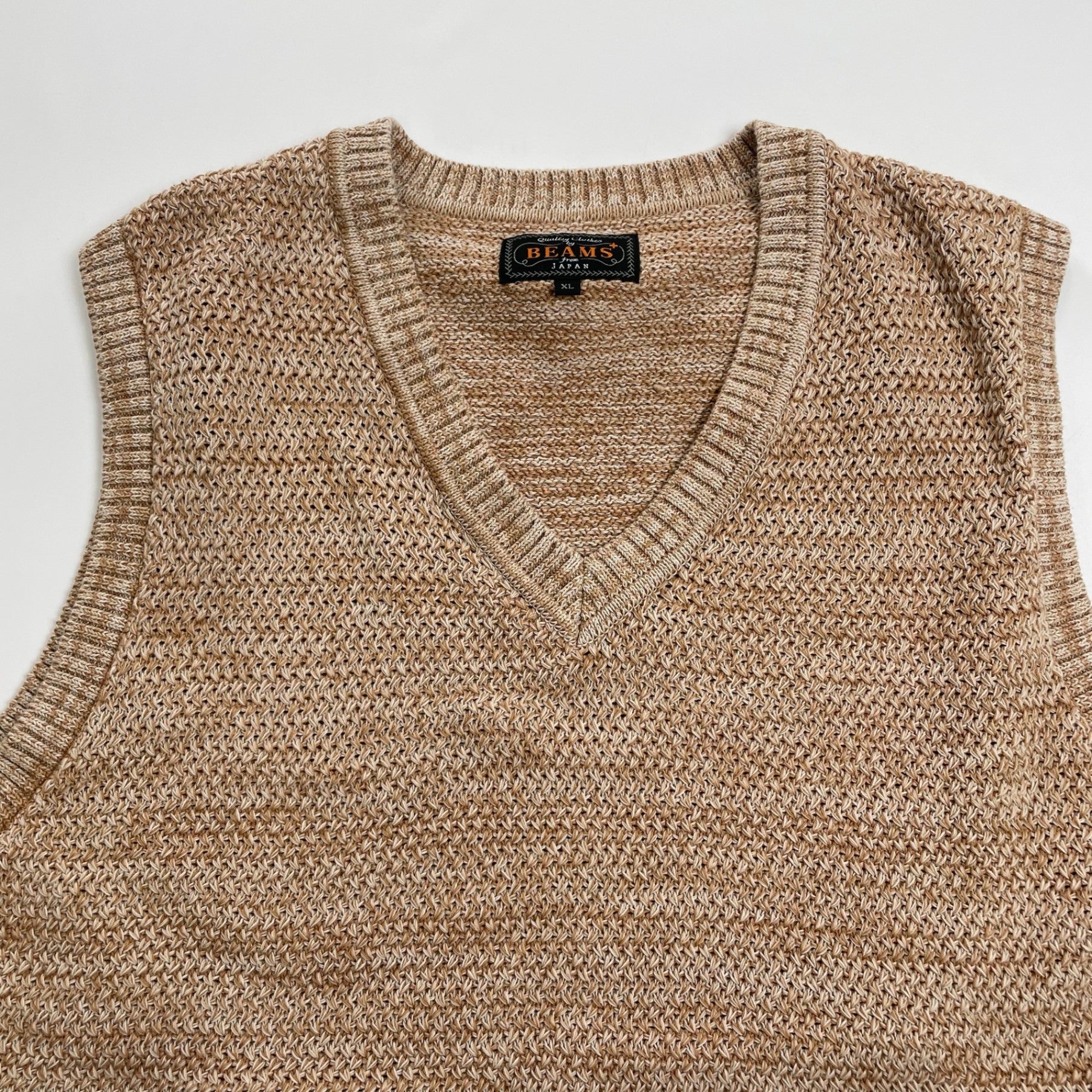 BEAMS PLUS 五泉ニット ビームスプラス / Mesh Vest ニットベスト 25SS 参考定価：25,000+tax SIZE：XL