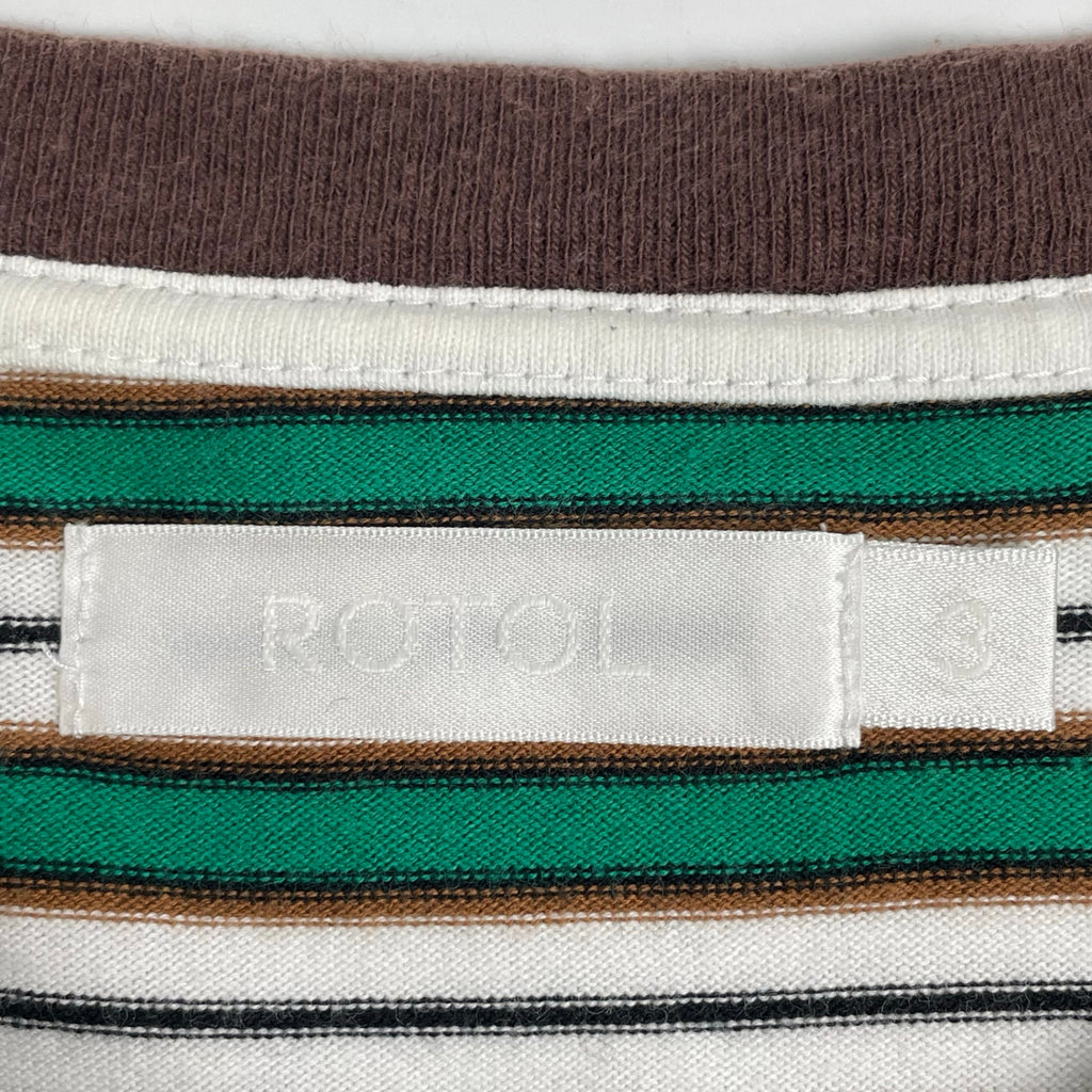 ROTOL ロトル / TWIST TEE – BORDER ボーダーTシャツ 参考定価：13,000+tax SIZE:3