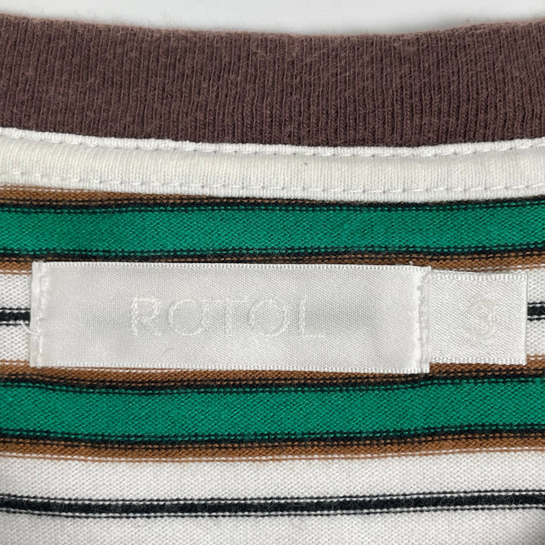 ROTOL ロトル / TWIST TEE – BORDER ボーダーTシャツ 参考定価：13,000+tax SIZE:3